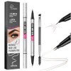 2-in-1 Dual Ended Microblading Eyebrow Pen & Eyebrow Brush, Waterproof