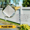 VIVIDA 4" x 4" Fence Post Caps, Pyramid PVC Vinyl