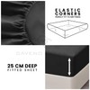 Fitted Bed Sheets King Size (150x200 cm) - Breathable Fitted
