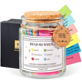 Bible Verse Jar, Read Me When Bible Accessories, Bible Jar, Prayer Jar for Women/Men, Birthday Gifts For Women, Christian Gifts For Men