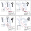 Black Chicago Screw - Thru Hole Binding Post Kit 1/8,