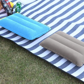 SUTAFOR Aufblasbares Kissen Ultraleicht Campingkissen Reisekissen für Strand Sitzkissen für Outdoor Wandern 44x28 cm, Azurblau