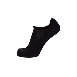 Point6 37.5, Ultra Light No-Show sock - Medium, Black with a Helicase sock ring