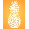 Pineapple Stencil, 4.5 x 10 inch - Fruit Vegetable Kitchen