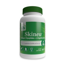Health Thru Nutrition Skineu™ | Collagen Tripeptides + EGT L-Ergothioneine | 60 Vegecaps | Supports Skin Elasticity, Hydration & Antioxidant Protection