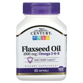 Flaxseed Oil, 1,000 mg, 60 Softgels