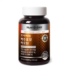 Nutri D Day Premium Brewer's Yeast Biotin 90 tablets, 1 bottle (total 3 months supply) / 뉴트리디데이 프리미엄 맥주효모 비오틴 90정 1병 (총3개월분)