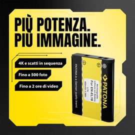 PATONA EN-EL19 Batteria 600mAh per Nikon Coolpix S100 W100 W150