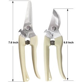 BINCKIN Pruning Shears for Gardening, 12 Pcs Garden Shears, Flower Scissors Clippers Hand Tools for Plant,Cutting Flowers, Bonsai and Fruits