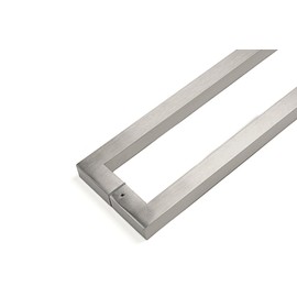 Strongar Modern & Contemporary/Commercial/Residential / 406mm / 16 inches / 1" x 1" Full Square Shape Handle/Push-Pull Stainless-Steel Door Handle - Brushed Satin Finish