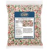 ﻿By The Cup Red, Green, and White Peppermint Candy Pieces,
