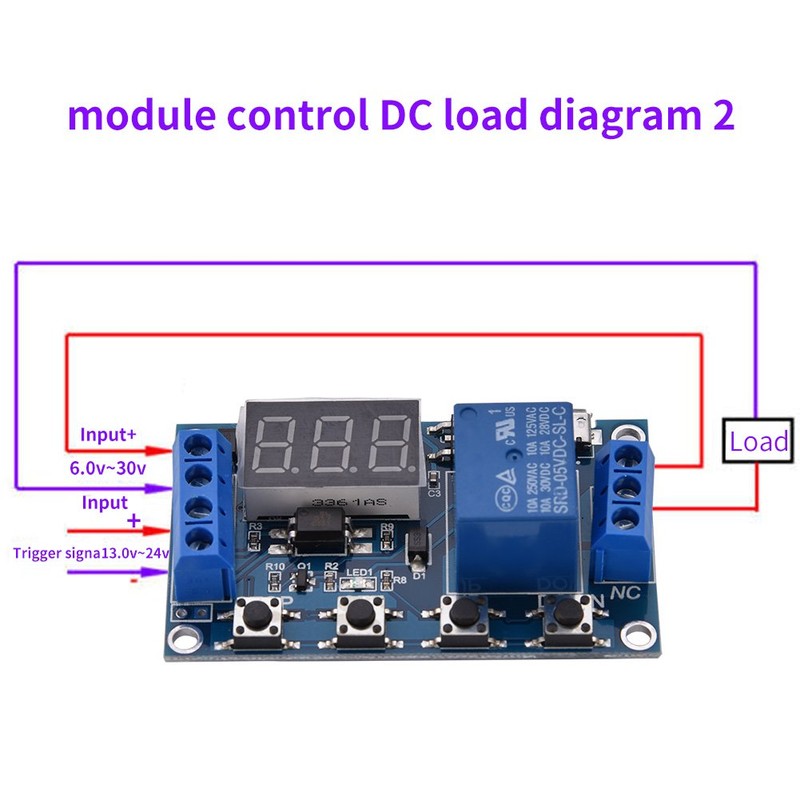 Timer Module, Timer Switch Module, DC 6V-30V Trigger On/Off Cycle