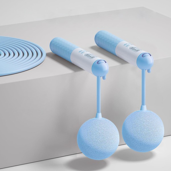 RUAKIVA Cuerda para Saltar,Contador de Velocidad de Salto Digital,Entrenamiento para