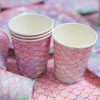 Mermaid Party Tableware, Pink Mermaid Party Decorations, Plate, Napkin, Cup,