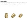 sourcing map M2 Threaded Inserts, 70 Pcs Metric Knurled Nuts