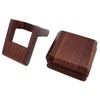 Tiardey Square Solid Wood Tea Coaster Beech Iinsulation Padwith Holder,Set
