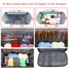 Knitting Bag Backpack,Yarn Storage Organizer Travel Crochet Bag with USB