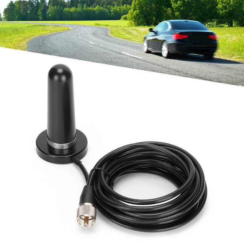 Mini Car Antenna Dual Frequency Antenna Accessories with 5m Feeder