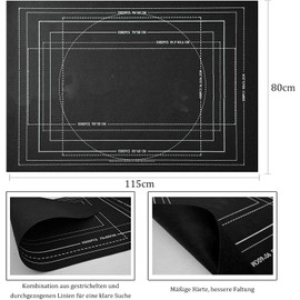 Celawork Jigsaw Puzzle Roll Mat for jigsaws 1000 1500 2000 3000 Pieces Puzzle Saver Pad Jigsaw Puzzle Storage Mats (Black, for 2000)