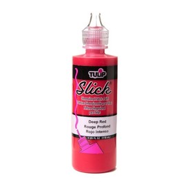 Tulip 41402 Dimensional Fabric Paint, 4 Fl Oz (Pack of 1), Slick Deep Red