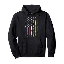 First Responder Thin Line Shirt Patriotic American Flag Gift Pullover Hoodie