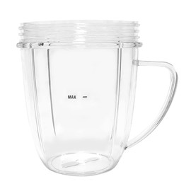 Yyyuluo Juicer Cups for NutriBullet Replacement Parts 600W 900W 18OZ 24OZ 32OZ Clear Mugs Blender Juicer Mixer Accessories(18OZ with Handle)