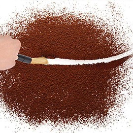 Yosoo Cepillo De Café, Cepillo De Limpieza De Molinillo con Cepillos De Polvo De Leche De Café De Doble Cabezal Cepillo De Limpieza De Cabello De Nailon Suave para CafeteríA Bar Utensilios Accesorios