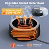 Newget Heated Water Dish, Outdoor Pet Water Bowl for Dogs,