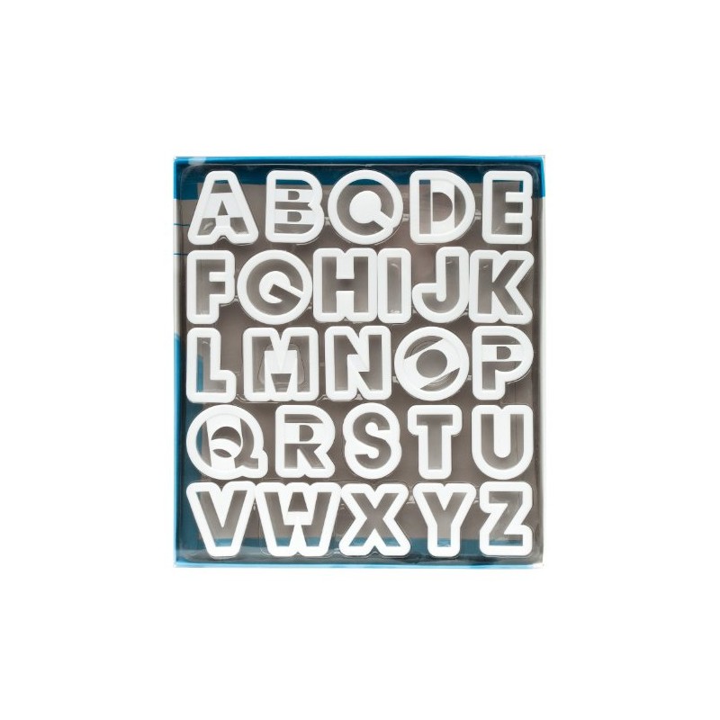 Ateco Alphabet Cookie Cutter Set,White 2-Inches