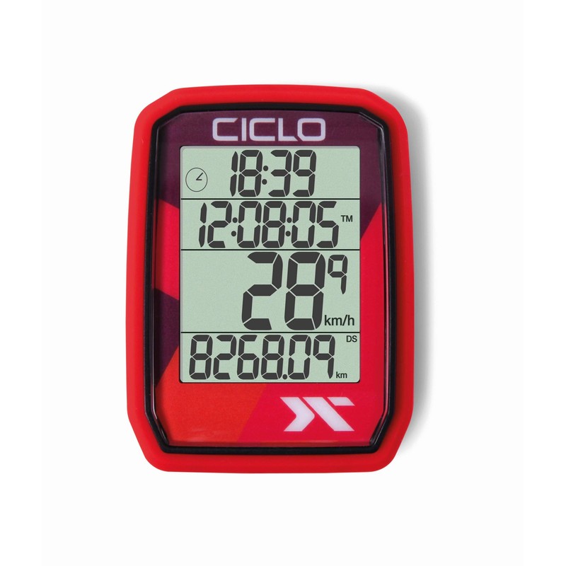 Ciclosport Protos 105 Bicycle Computer Red One Size
