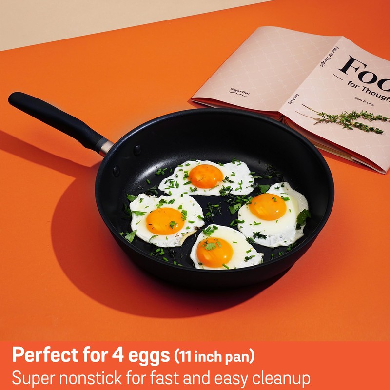 Meyer Accent Series Hard Anodized Nonstick Frying Pan/Skillet, 11"