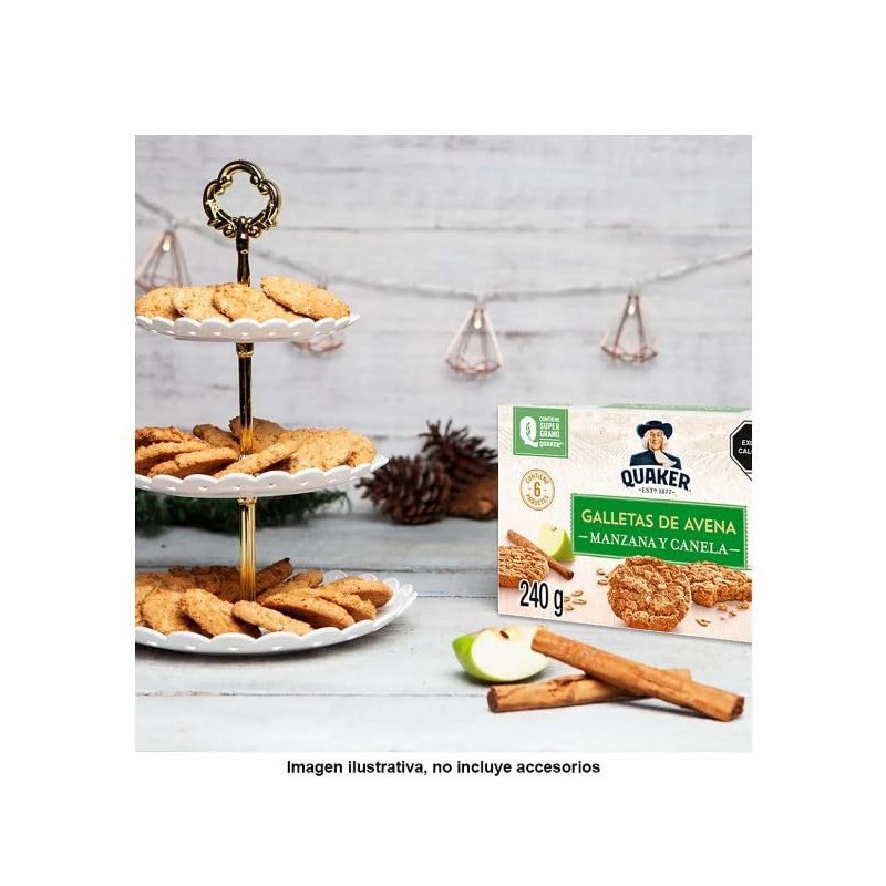 Galletas De Avena Quaker Manzana Y Canela 240g