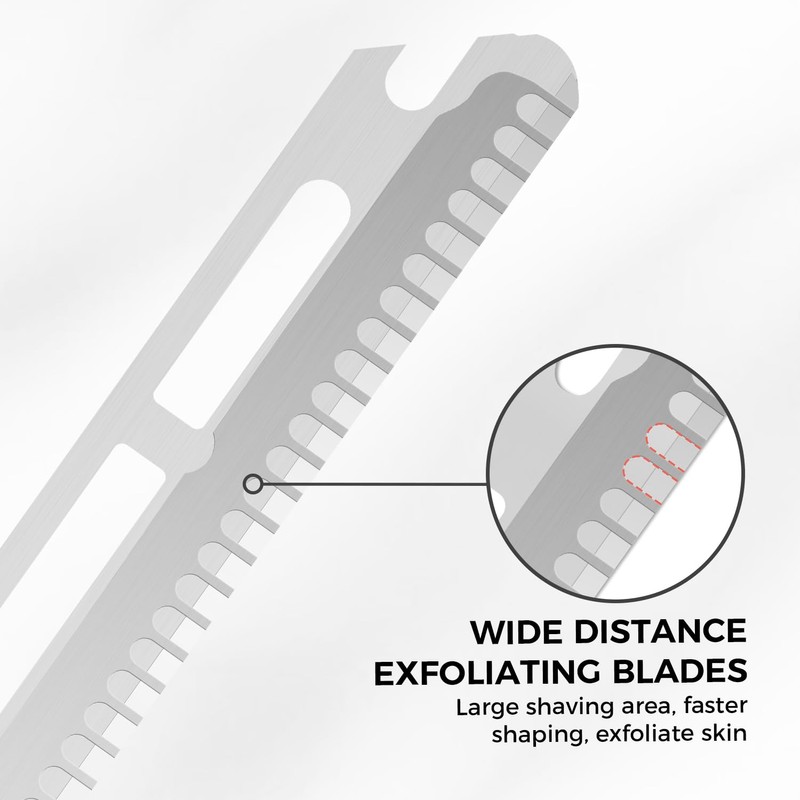 ZOMCHI Dermaplaning Razor Refills, Set of 10 Replacement Blades, Wide