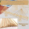 CHROMACRAFT Pack of 100 flat wooden strips, DIY craft materials,