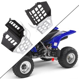 ECOTRIC Heel Guards Compatible with 1990-2006 Yamaha Banshee footrest Stand Chrome -You May Get Multiple Packages