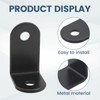 Biqing 2PCS LED Light Bar Side Mounting Brackets Universal Double