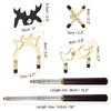 PATIKIL Retractable Billiards Cue Stick Bridge, Wooden Pool Cue Accessory