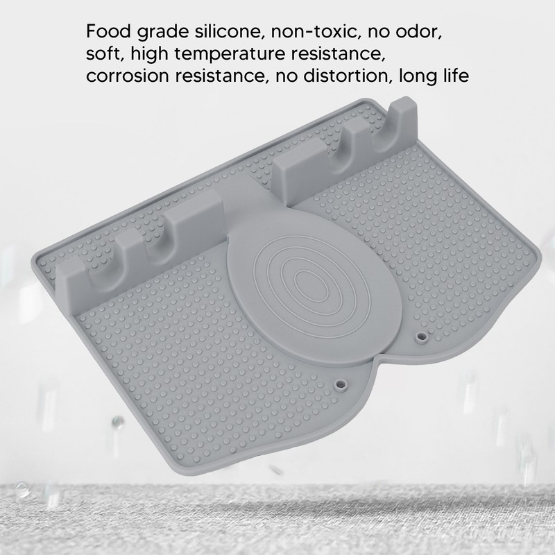 Silicone Utensil Rest Heat Resistant Non Slip Silicone Utensil Holder