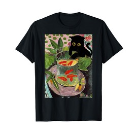 Henri Matisse Goldfish and cat famous Artwork painting T-Shirt