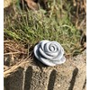 stoneandstyle Set of 2 Small Stone Flowers Frost-Proof Weatherproof Cast