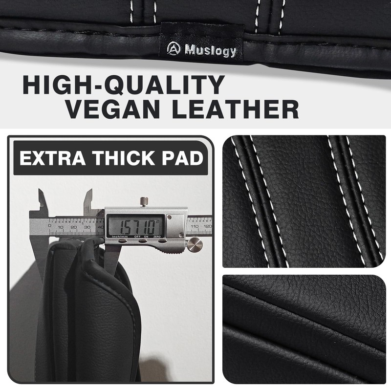 Muslogy Center Console Cover 1-Inch Extra Thick Armrest Pad Compatible