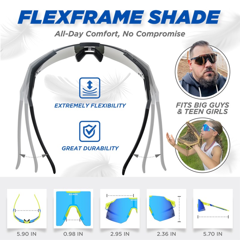 AEROX Running Sunglasses and Sports Glasses for Men and Women