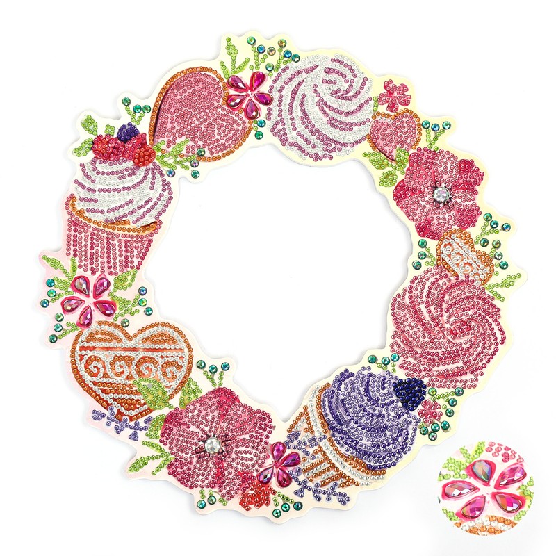 DIY Rhinestones Painting Garland Pattern Crystal Embroidery Picture Decoration KitDZ606