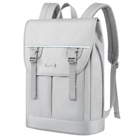 Laptop Backpack for Women, 15.6 Inch Slim Expandable Backpack for Teacher Work Business Travel, Water-Resistant Daypack College School Bookbag for Men, Large Capacity Anti Theft Flight Approved Bag