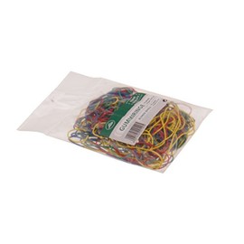 Pack of 200 Colourful Rubber Rings Diameter 2-6 cm