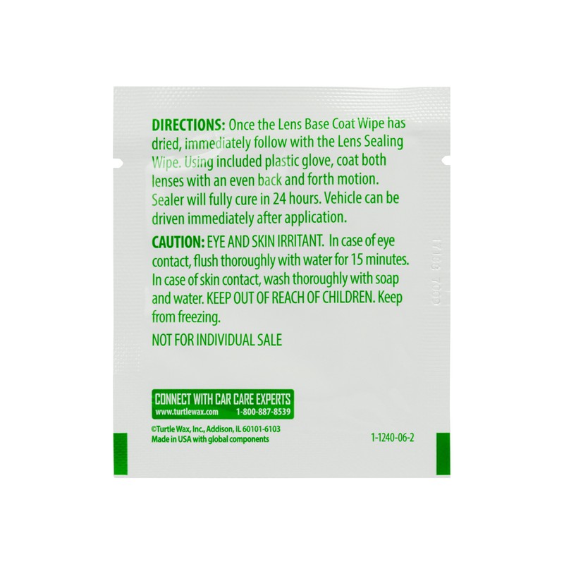 Turtle Wax 51768 Headlight Restorer Kit Headlamp Cleaning Restores Brightness