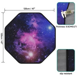 Floor Mat for Office Chair - Office Chair Mat - Chair Mat for Hardwood Floor - Desk & Gaming Chair Protector, Anti-Slip, Easy Clean & Machine Washable (47"×47")