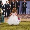 2Pcs Flower Girl Basket for Wedding, Wedding Basket with Satin