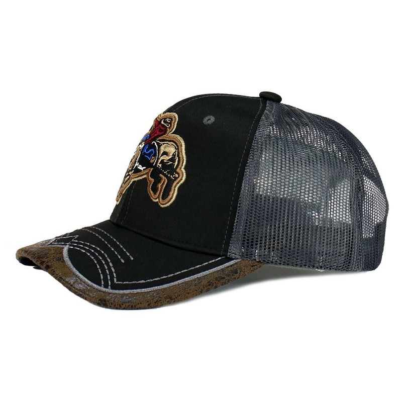 Rodeo Cowboy Hat Bull Rider/Horse Western Trucker Mesh Snapback Baseball