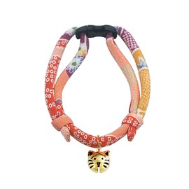 PetSoKoo Cat Collar with Kitty Face Bell. Cute Japan Chirimen Kitten Collar. Soft & Lightweight.